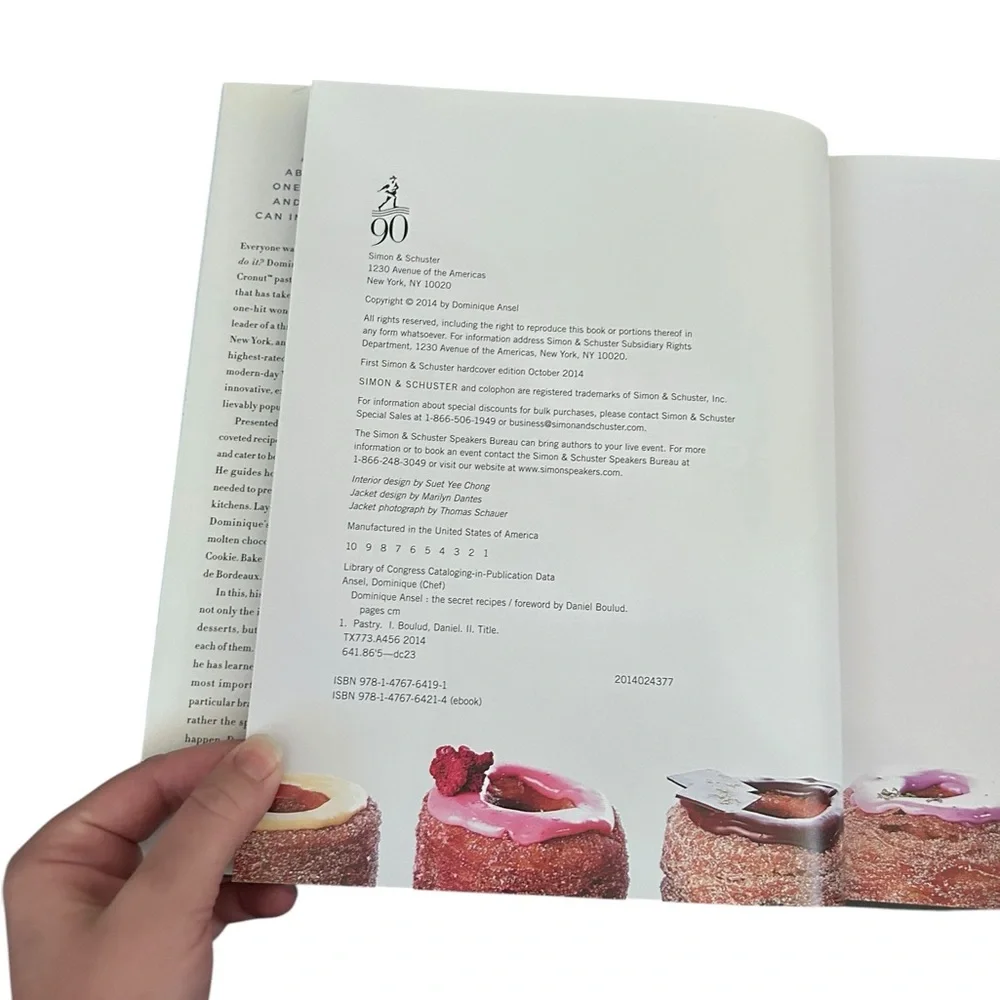 Dominique Ansel: The Secret Recipes Cookbook Hardcover French Pastry NYC Cronut
